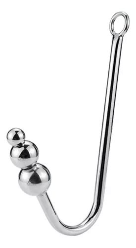 Gancho Anal De A O Inoxid Vel Plug Anal Tres Bolas Parcelamento Sem Juros