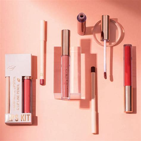 Nude Liquid Lipgloss Lip Liner Set Long Lasting Waterproof Lip Stain Highly Pigmented