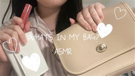 Whats In My Bag Asmr👜💄👛 Youtube