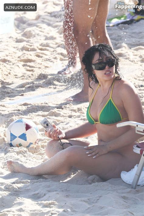 Kali Uchis Sexy Spotted Showing Off Her Amazing Body Wearing A Hot Bikini At The Beach In Rio