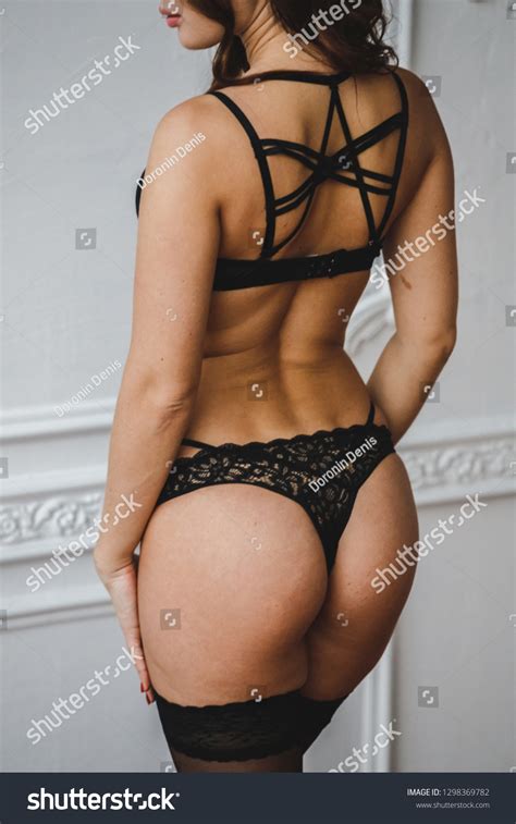 Lovely Sexy Brunette Girl Posing Lingerie Stock Photo 1298369782 Shutterstock