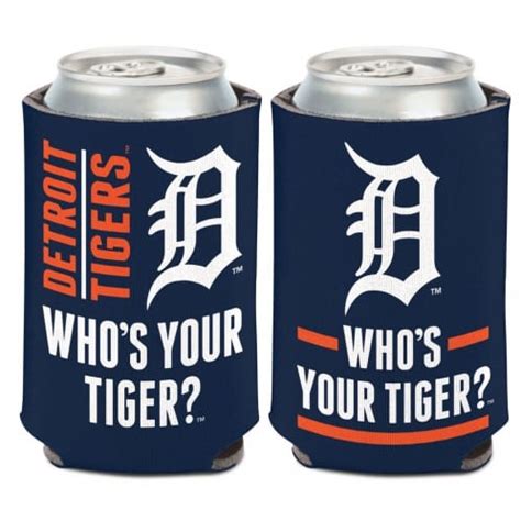 Detroit Tigers Oz Slogan Navy Can Cooler Holder Detroit Game Gear