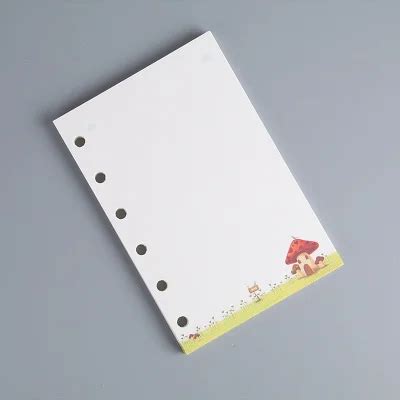 45 листов А5 А6 А7 печатная спиральная бумага планировщика, Кольцо ...