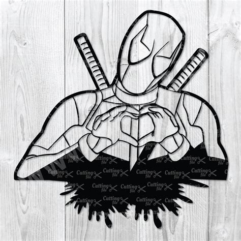 Deadpool Svg Dxf Png Cut Files For Cricut And Silhouette Instant