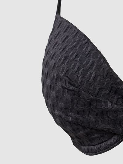 Kup Online Esprit Top Bikini Z Fakturowanym Wzorem Model Mirissa Beach Czarny