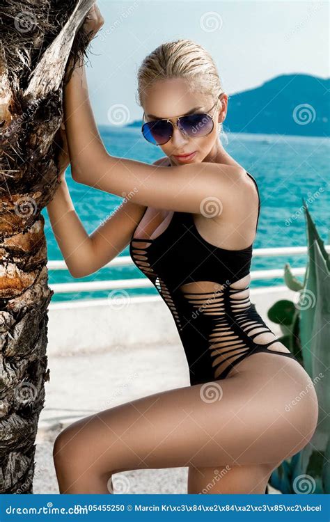 Beautiful Phenomenal Stunning Elegant Luxury Blonde Model Woman With Perfect Body Wearing A