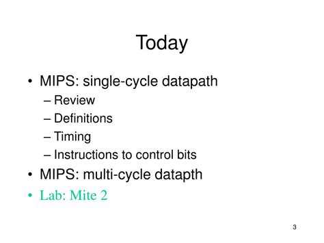 Ppt Mips Single And Multi Cycle Data Paths Mite 2 Powerpoint