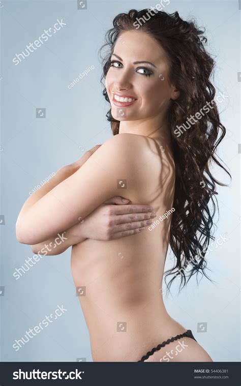 Beautiful Smiling Sexy Woman Naked Hair Stock Photo 54406381 Shutterstock