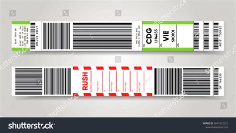 13 Airport Luggage Barcode Sticker Images Stock Photos And Vectors