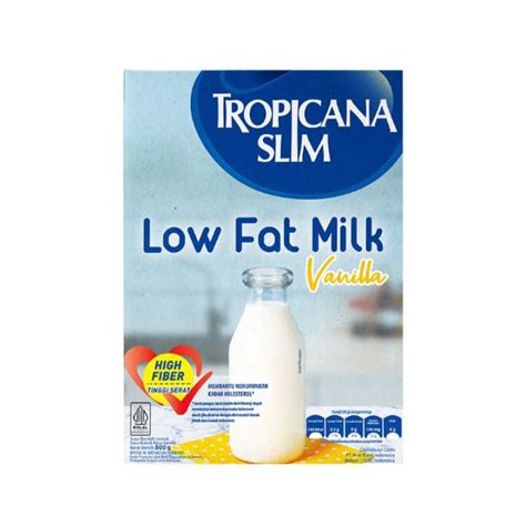 Jual TROPICANA SLIM Low Fat Milk Vanilla 500g Shopee Indonesia