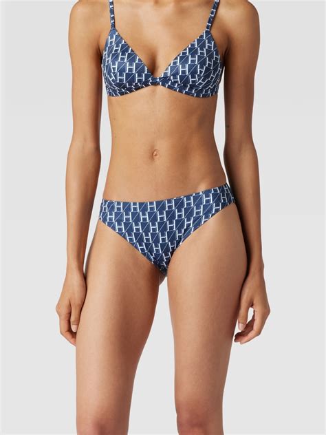 Kup Online Hugo Figi Bikini Z Nadrukiem Z Logo Na Ca Ej Powierzchni Model Monogram Granatowy
