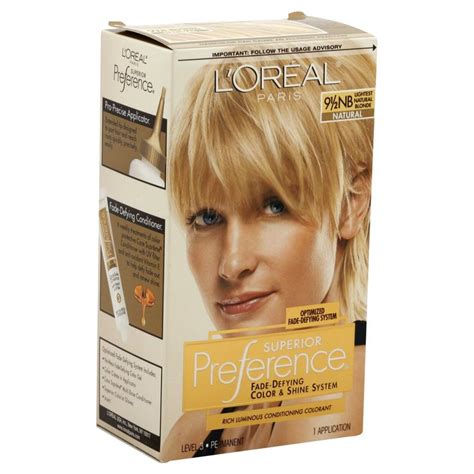 L Oreal Paris Superior Preference Hair Color Natural Lightest Natural Blonde NB Natural