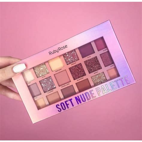 Paleta De Sombras Soft Nude Ruby Rose Shopee Brasil