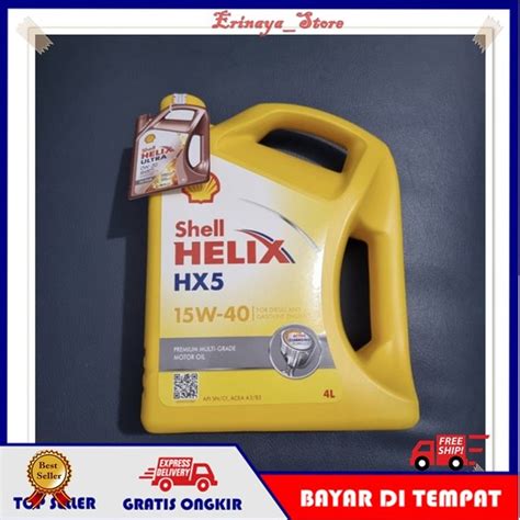 Jual Original Oli Mesin Motor Shell Helix Hx Sae W Liter L