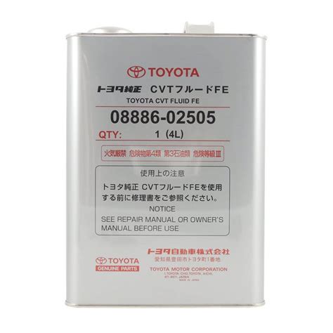 0888602505 Toyota - Олива трансмісійна Toyota CVT Fe, 4л 08886-02505 ...