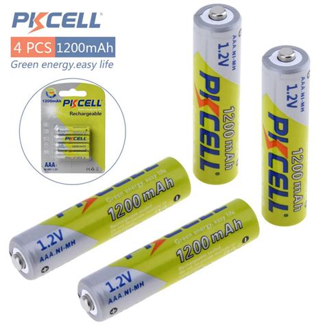 Rechargeable battery 1200 mAh 1.2V AAA 4pcs - AUTO-HOMES - T