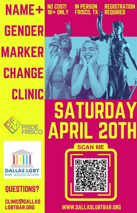 FREE | Name + Gender Marker Change Clinic, presented by Dallas LGBT Bar