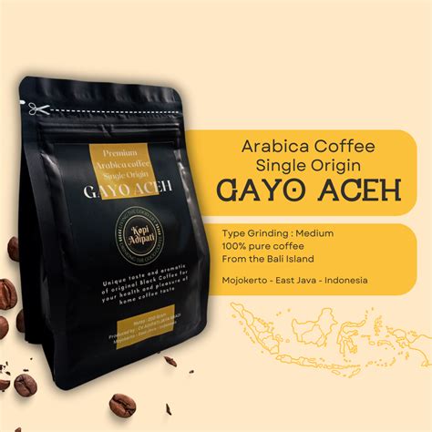 Kopi Adipati Arabica Coffee 200gr Man Single Origin 100 Pure Coffee