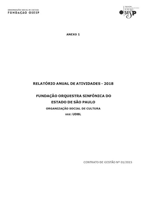 Pdf RelatÓrio Anual De Atividades 2018 Estado De Anexo 1