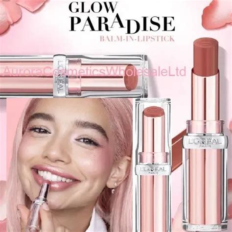 L Oreal Glow Paradise Balm In Lipstick Nude Heaven X Wholesale Cosmetics Cheapest