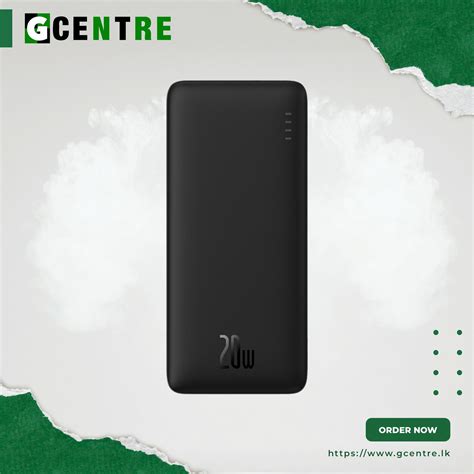 Baseus Mah W Airpow Fast Charge Power Bank Gcentre Green Line