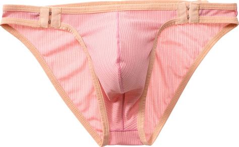 Faringoto Men S Comfort Thong Low Waist Bikini Briefs Underwear Pink ShopStyle