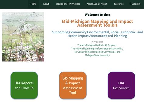 Mid Michigan Mapping And Impact Assessment Toolkit Community Commons