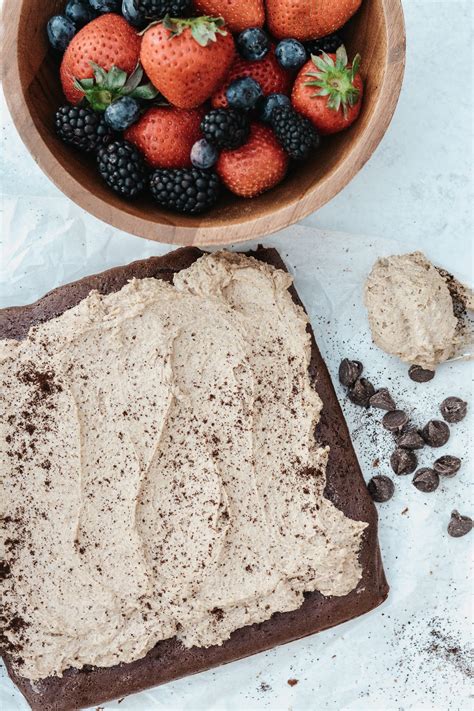 Naked Brownie With Coffee Frosting The Oven Light