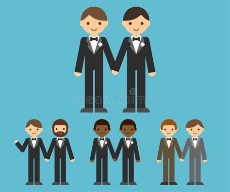 Pares Gay Con Los Ni Os Ilustraci N Del Vector Ilustraci N De Felicidad