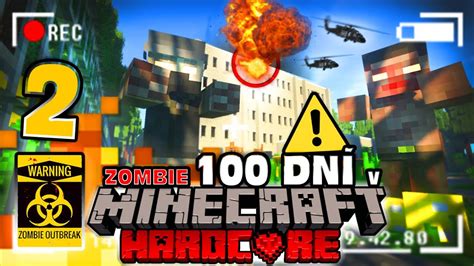 Přežívám 100 Dní v Minecraft Hardcore ZOMBIE APOKALYPSE 2 YouTube