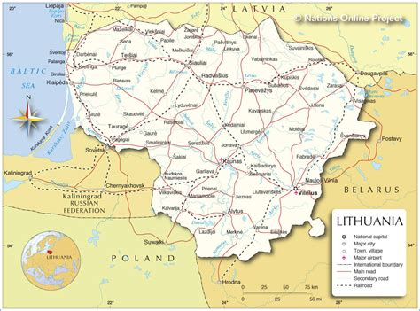 Litauen Karte - Litauen