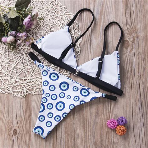 Maillot De Bain Hirigin Dessin Anim Imprim Sexy Bikini Ensemble Femmes Maillots De Bain