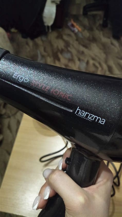 Обзор от покупателя на Фен Harizma Ergo Style Ionic, серебристый ...