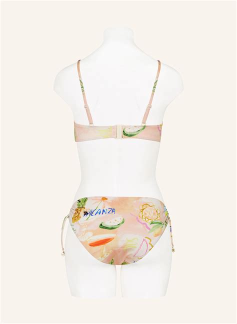 watercult Triangel Bikini Hose VACATION FIZZ in nude hellgrün blau