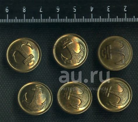 пуговицы с якорем ВМФ СССР большие-22 мм,(кительные,шинельные)латунные ...