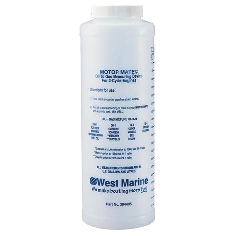 WEST MARINE Oil-to-Gas Mixture Measuring Bottle