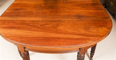 Antique 8ft Victorian Flame Mahogany Oval Extending Dining Table 19th