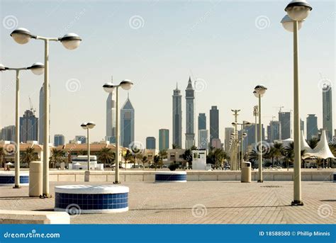 Modern Buildings, Dubai stock photo. Image of palms, cityscape - 18588580