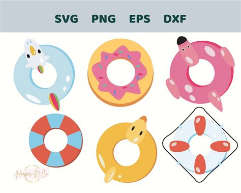 Pool Float Svg Bundle Summer Beach Toys Flamingo Rubber Ducky Life