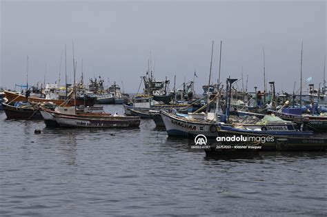 Workers And Fishermen Clean The Oil On Las Conchitas Beach In Peru