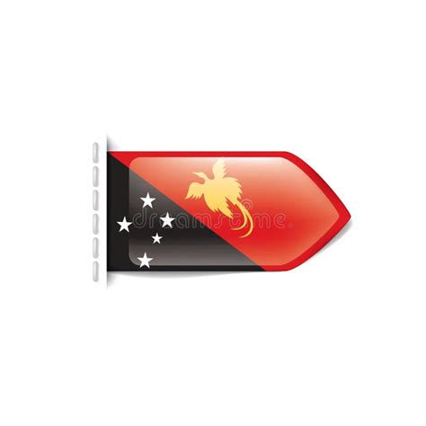 Papua New Guinea Flag, Vector Illustration on a White Background Stock ...