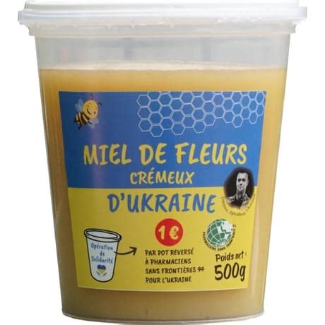 Apiculteurs associés miel de fleurs cremeux d ukraine 500g