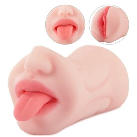 Bestvibe 5 9 Inch Pocket Pussy Realistic Mouth With 3D Teeth And Tongue Bestvibe