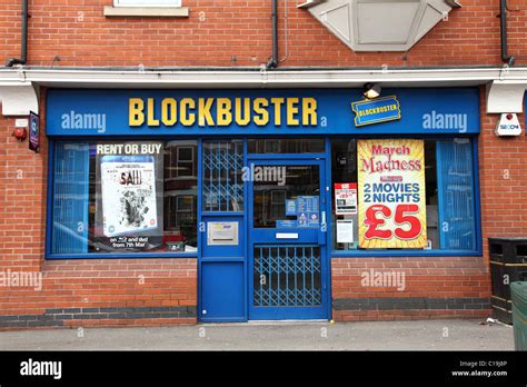 A Blockbuster Dvd Rental Store In The Uk Stock Photo Alamy