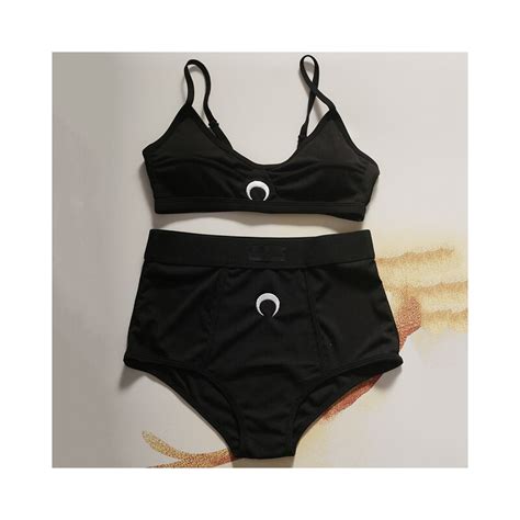 Women S Moon Embroidered Straps Corset Top Solid Color Party Bra Set New Sexy Push Up Bikini Set