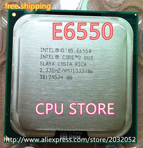 Original lntel E6550 Desktop Core 2 Duo Cpu E6550 2.33GHz 4MB/1333MHz ...
