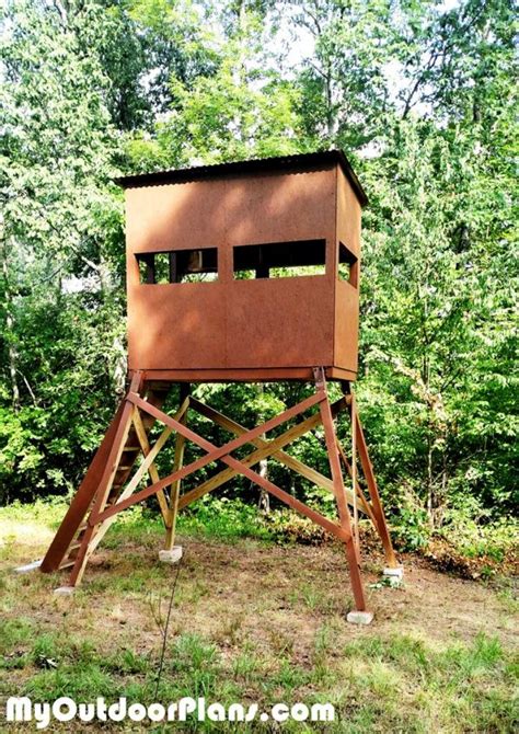 15 Free Diy Deer Blind Plans Homemade Hunting Blind