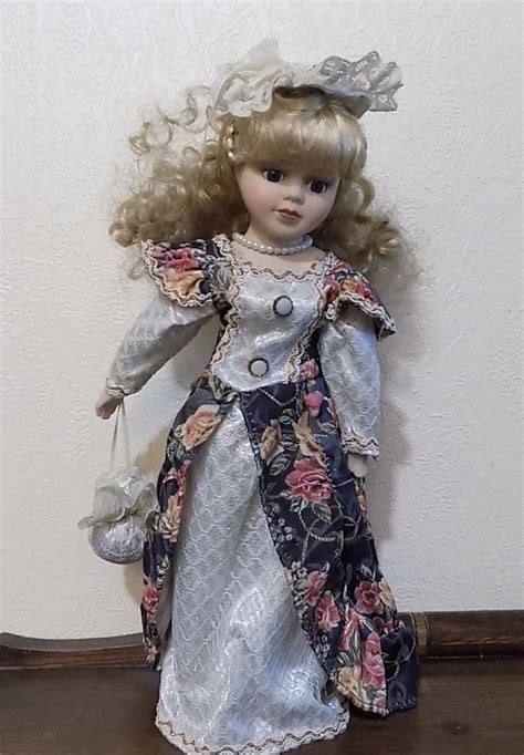 Blonde Porcelain Doll Vintage S Look Shining Women Gift Girl Gift Vintage Vintage Doll