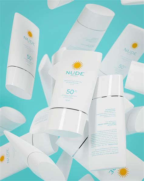 Nude Sunscreen D Modeling Visuals Behance