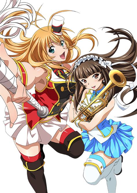 The Big ImageBoard TBIB 2girls Aqua Eyes Armpits Blonde Hair Blue Skirt Brown Eyes Brown